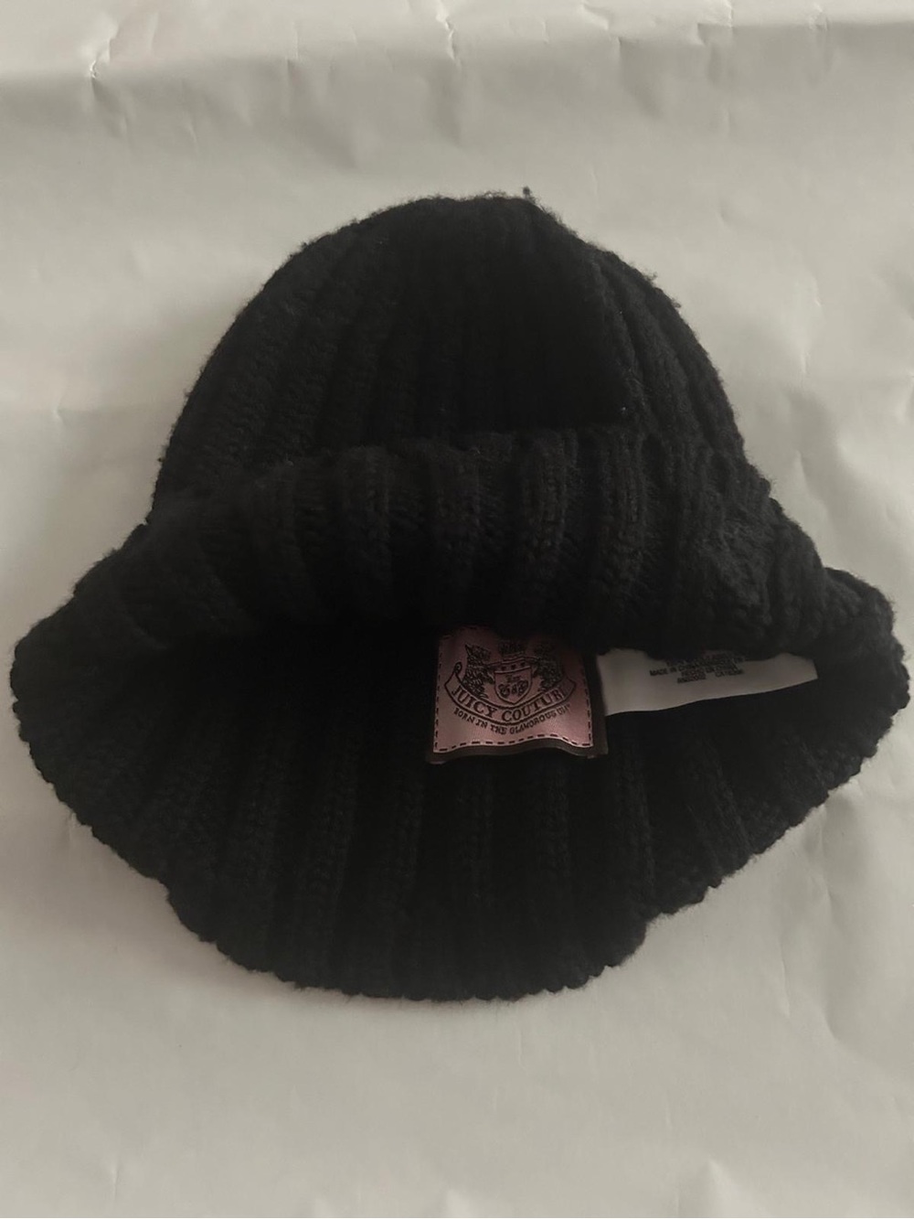 Juicy Couture black beanie 100% wool
